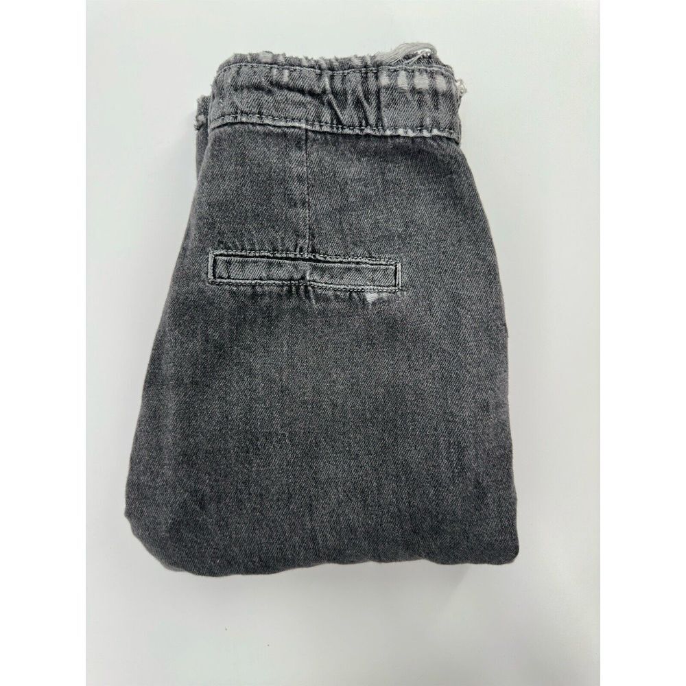 KanCan‎ High Rise 90s Slouch Acid Wash Black Jeans Women's Size 25 Distressed